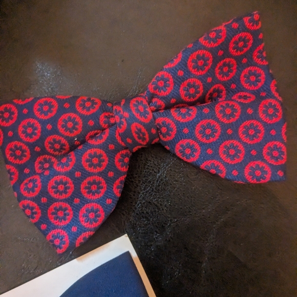 Vintage 1950s Clip on Bowtie Wembley Ormond Royal-Rust - Picture 7 of 10